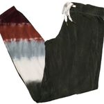 P.J. Salvage Mountain Bound Tie Dye Lounge Jogger Pants Women Olive Small NWT Photo 0