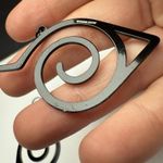 Naruto Hidden Leaf Village Logo Anime Dangle Pierced Earrings Lot Of 2 Photo 6