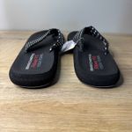Skechers Sandals Relaxed Fit Yoga Foam Rhinestone Black Thong Summer Womens US 8 Photo 4
