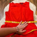 Tommy Hilfiger Women's Banded A-Line Dress Cherry Red Size 10 Sleeveless Photo 3