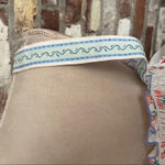 Floral White and Blue Maxi Dress Size L Size L Photo 5