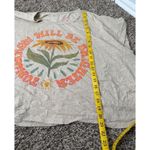 Natural Life Floral Cropped T Shirt Womens Sz XXL Boho Festival Hippie Photo 6