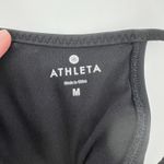 Athleta  Women‎ M Veracruz Stripe Tankini Top Black White Tan Wireless Swim Pool Photo 6