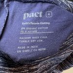 Pact Women's Organic Cotton Leggings Dark And Light Blue Compression Size Medium Photo 8