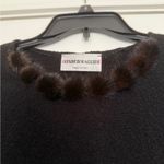 Black Fitted Embellished Long Sleeve Tee Photo 2