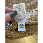 Lands' End  Oatmeal Brown Cable Knit Mock Neck Cardigan Sweater Size Small Preppy Photo 8