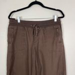 Gap VTG Y2K Women's 8 Brown Cotton Cargo Capri Pants Gathered Ankle Photo 1