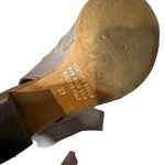 Fabianelli Open Toe Leather Ankle Booties Chunky Block Heel Women Size 37 US 6.5 Gray Photo 10