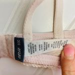 Aerie 32 C Wireless Lace Cotton Pale Pink Photo 4