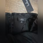 Lulus Mella Black Mixed Media Strapless Maxi Dress Photo 5