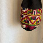 Handmade pouch necklace medicine bag Black Photo 5