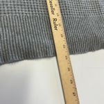 NIA Sweater Womens Medium Grey Waffle Knit Henley Pullover‎ Gray Photo 7