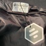 Bumble Black Zip Up Jacket With Yellow Embroidery Size Medium NWT Photo 2