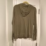 Crisp Size XS Olive Green Ling Sleeve Lightweight Full Zip Hoodie Top Pockets Photo 5