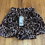 Show Me Your Mumu NWT Shorts Womens Leopard Print Carlos Swing Ribbed Pull On XS Photo 2