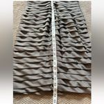 Adrianna Papell  Women’s Dress Gray‎ Tiered Ruffle Short Sleeve Formal Size 6 Photo 10