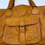 Noonday Rustic Leather Tote Shoulder Bag zipper Photo 4