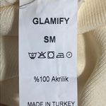 Glamify Ribbed Midi Tank Dress in Buttermilk, Size S, NEW Photo 4