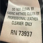 Vintage John Carlisle Essentials Black Lambskin Leather Lined Shirt Jacket MED Photo 4