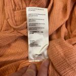 Free People  Beach Bound Tie Front Smocked Tank Top Size‎ S Pink Orange Photo 6