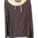 Peace Love World  Charcoal Gray Wrap Front Hoodie Size‎ Medium Photo 0