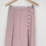 & Other Stories & Other Stories Asymmetrical Midi Skirt Size 6 Pink Pull On with Slit Photo 4
