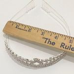 Silver tone Rhinestone Tiara Photo 5