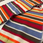 Lands' End  Multi Colored Rainbow Striped Scarf Unisex Photo 1
