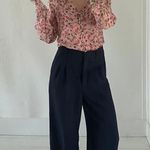 Cami NYC The Hope Floral Silk Bodysuit in Geranium Photo 0
