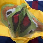 Sesame Street Envirosax  Oscar the Grouch green yellow large tote bag lightweight Photo 3