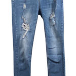 Indigo Rein  Jeans Women 5 Jr Blue Ankle Distressed Stretch Faded Medium Denim Photo 0