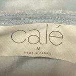 Cale Nina Light Blue Velour Velvet Crew Neck Short Sleeve Crop Tee T Photo 7