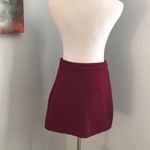 Forever 21  quilted Stitched Patterned Mini Skirt Crimson sz Small Photo 3