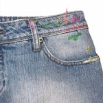 Free People  Patch Denim Skirt Size 27 Photo 3
