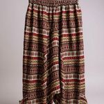 Boutique Women’s Boho Hippie Harem Cotton Cropped Pants Small Brown Tan Photo 0