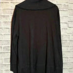 Lauren‎ Ralph Lauren Active Cardigan Womens Size M Black Cotton Open Front Size M Photo 4