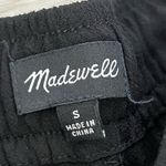 Madewell Clemente Wide Leg Cropped Fit Pants | Solid Black | Small Photo 4