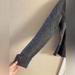 Alexandra Bartlett turtleneck sweater grey purse printed beaded lambs wool XL Gray Photo 3