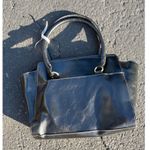 Brand New Vegan Leather Structured Satchel – Black Top Handle & Crossbody Bag Photo 1