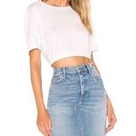 GRLFRND Rhoda Denim Mini Skirt Frayed Hem Distressed Blue Jean Skirt Size 23 NWT Photo 0