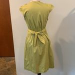 Max and Cleo Chartreuse Green Ruffle Cap Sleeve Dress Women’s Size 8 Medium Photo 7
