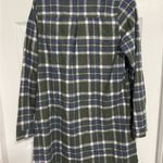 Green Plaid Long Shirt with Beaded Pockets Size M Photo 1
