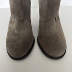 Lucky Brand Ankle Boot Women 10 Mickie Gray Suede Round Toe Shootie Bohemian Photo 2