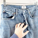 AGOLDE Fran High Rise Straight Leg Button Fly Jeans Reign Blue 26 Photo 4