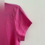 PINK - Victoria's Secret Victoria's Secret Pink Short Sleeve Gold Glitter Graphic Pink Tee Size L Photo 11