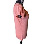 Macrame Lace Boho T Shirt Bohemian Hippie Floral Flower Sz Medium Orange Photo 3