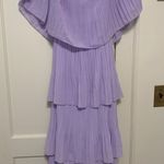Amazon Purple Tiered Ruffle Dress Photo 4