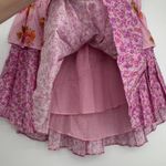Love Shack Fancy Ruffle Mini Skirt Exploded Pink Small Floral Ruffle Tiered Cotton Photo 5