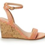 LC Lauren Conrad LAUREN CONRAD CORK SCREW WEDGE HEEL (9) NWOB Photo 0