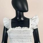 Altar'd State  white crop top with bow tie in the back!Never worn!Size S100%Cotton Photo 0